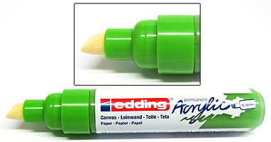Acrylmarker Edding 5000 5-10mm gelbgrün
